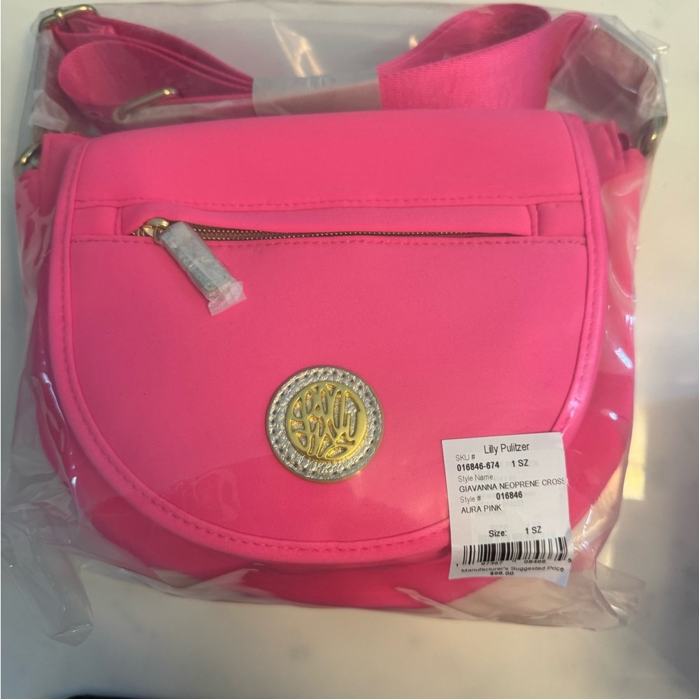 Lilly Pulitzer pink crossbody brand new in plastic!